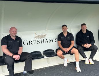 L-R Dan Cole, Ben Youngs, James Knight