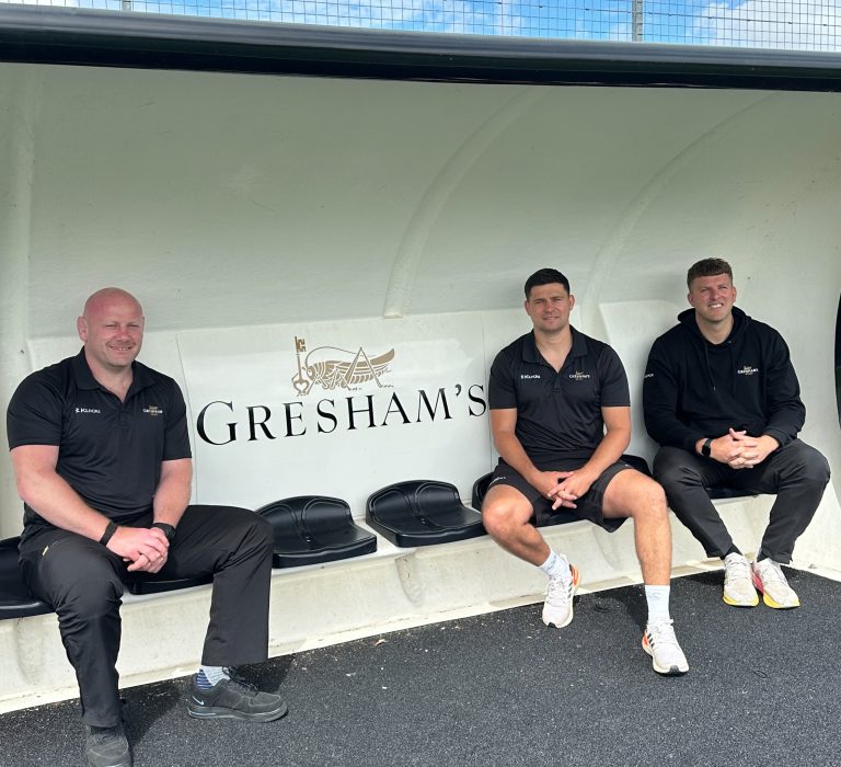 L-R Dan Cole, Ben Youngs, James Knight